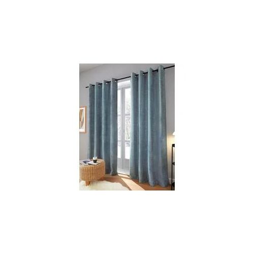 4004567334277 - Thermo-Chenille-Vorhang Ösen türkis 4004567334277 - Thermo-Chenille-Vorhang Ösen türkis