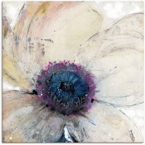 4058661367082 - Wandbild ARTLAND Blumenfluss II Bilder Gr B H 40 cm x 40 cm Leinwandbild Blumen quadratisch 1 St beige (naturfarben) Bild Poster Bilder als Alubild Leinwandbild Wandaufkleber oder in versch Größen