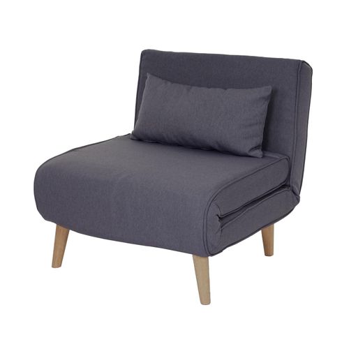 4057651265285 - Schlafsessel MCW-D35 Schlafsofa Funktionssessel Klappsessel Relaxsessel Jugendsessel Sessel Stoff Textil ~ dunkelgrau