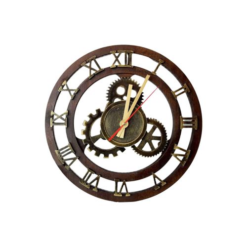 4260750012135 - holz4home® Wanduhr „Zahnrad“ aus Birkenholz 4260750012135 - holz4home® Wanduhr „Zahnrad“ aus Birkenholz