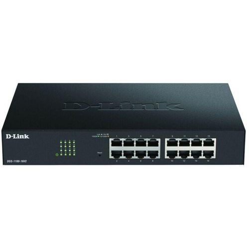 0790069467820 - D-Link DGS 1100-16V2 - Switch - Smart - 16 x 10 100 1000 - Desktop an Rack montierbar