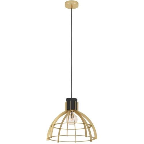 9002759437671 - Eglo - Pendelleuchte Esstisch Stillington Hängelampe für Wohnzimmer und Esszimmer Esszimmerlampe aus Metall in schwarz und gold Lampe hängend mit