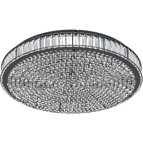 9008606240937 - Eglo - led Deckenleuchte Balparda dimmbare Kristall Deckenlampe edle Wohnzimmerlampe aus schwarzem Metall und Glas-Kristallen Deckenbeleuchtung 9008606240937 - Eglo - led Deckenleuchte Balparda dimmbare Kristall Deckenlampe edle Wohnzimmerlampe aus schwarzem Metall und Glas-Kristallen Deckenbeleuchtung
