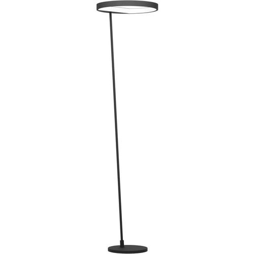 9008606241224 - Eglo - led Stehlampe Caredara dimmbare Eck Standleuchte mit Touch minimalistische Stehleuchte aus Metall in Schwarz und Kunststoff in Weiß Lampe