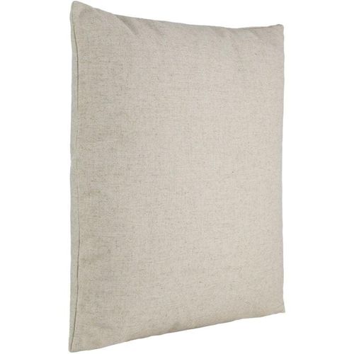 9008606241552 - Living Kissen Iles Couch Zierkissen Basic Dekokissen aus Polyester und Leinen in Beige meliert Kissenbezug mit Inlett Sofakissen 50x50 cm - 50 x