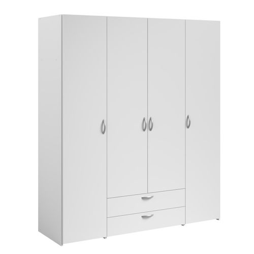 3480940296829 - Kleiderschrank 4-türig Daily 1 Weiß 3480940296829 - Kleiderschrank 4-türig Daily 1 Weiß