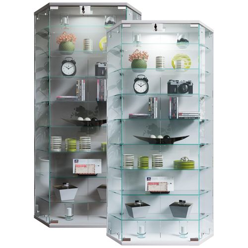 4051814437267 - Wandregal Glasvitrine hängend Vitrine Glas mit ESG-Sicherheitsglas Maße ca H 114 x B 83 x T 17 cm Hängevitrine Glas Modern und platzsparend Glas Vitrinenschrank - Benila XL Gr 83 weiß B83cm H114cm T17cm Holzwerkstoff Holz Spanplatte Glas Regale 4051814437267 - Wandregal Glasvitrine hängend Vitrine Glas mit ESG-Sicherheitsglas Maße ca H 114 x B 83 x T 17 cm Hängevitrine Glas Modern und platzsparend Glas Vitrinenschrank - Benila XL Gr 83 weiß B83cm H114cm T17cm Holzwerkstoff Holz Spanplatte Glas Regale