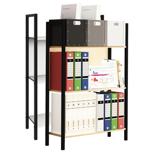 4051814441660 - Aktenregal Holzregal mit Metallrahmen stehend platzsparendes Büroregal Maße ca H 100 x B 56 x T 24 cm Elegantes Regal Standregal ¿ Flakos 3 Gr 56 honig eiche B56cm H100cm T24cm Metall Holz Spanplatte Holzwerkstoff Regale 4051814441660 - Aktenregal Holzregal mit Metallrahmen stehend platzsparendes Büroregal Maße ca H 100 x B 56 x T 24 cm Elegantes Regal Standregal ¿ Flakos 3 Gr 56 honig eiche B56cm H100cm T24cm Metall Holz Spanplatte Holzwerkstoff Regale