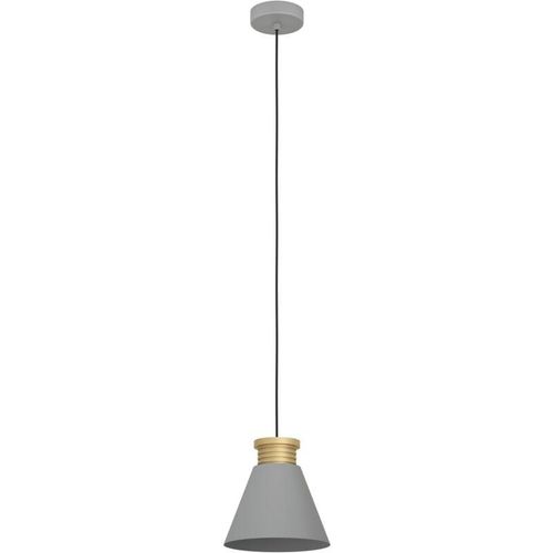 9002759438388 - Eglo - Hängelampe Twicken Esstisch Pendelleuchte 1-flammig elegante Esszimmerlampe aus Metall in Grau und Gold Hängeleuchte mit E27 Fassung