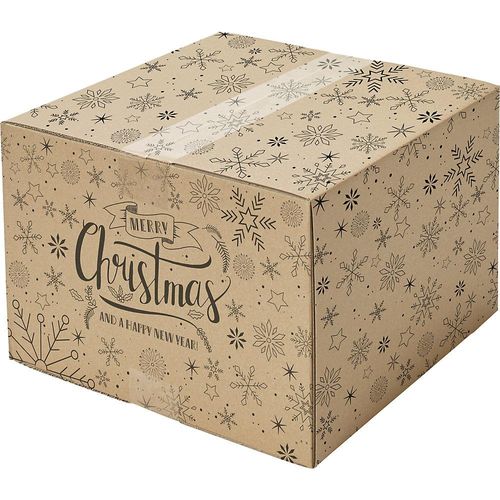 4251924730016 - Versandkarton Merry Christmas terra VE 20 Stk Innenmaße 350 x 315 x 170 mm ab 5 VE