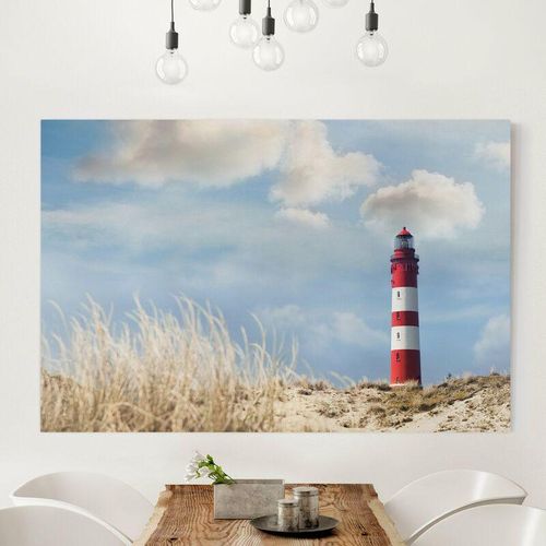 4055957228065 - Micasia - Leinwandbild - Leuchtturm in den Dünen - Quer 23 Größe HxB 40cm x 60cm