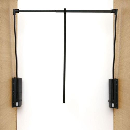 8014436109789 - Junior Kleiderlift für Schrank 440-610mm Kleiderstange ausklappbar und stufenlos verstellbar tk 10kg schwarz - Servetto