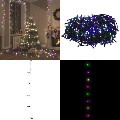 8721115766088 - Vidaxl - LED-Lichterkette mit 150 LEDs Pastell Mehrfarbig 15 m pvc - LED-Lichterkette - LED-Lichterketten - Home & Living