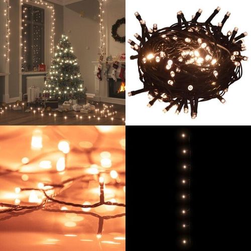 8721114682549 - Vidaxl - LED-Lichterkette mit 150 LEDs Warmweiß 15 m pvc - Lichterkette - Lichterketten - Home & Living