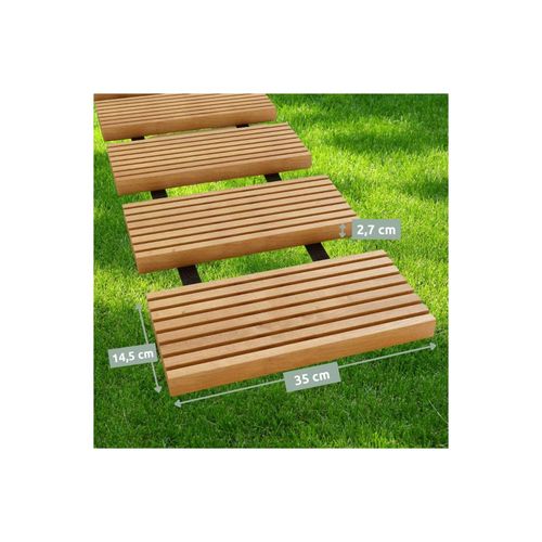 4260750012272 - holz4home® Rollweg Gartenweg aus Lärche - Holz-Tritte für Garten 25 cm 4260750012272 - holz4home® Rollweg Gartenweg aus Lärche - Holz-Tritte für Garten 25 cm