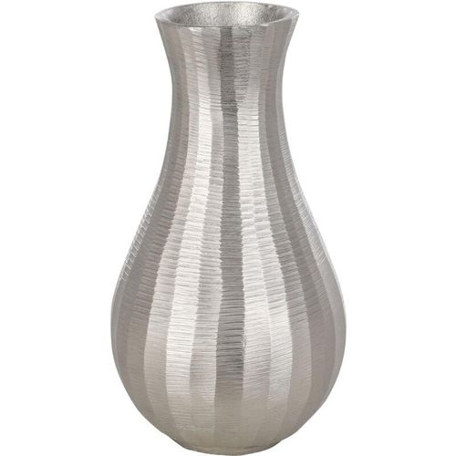 9008606245772 - Eglo - living Metallvase Abucay Deko Vase für Pampasgras Dekovase für Wohnzimmer Blumenvase aus Metall in Nickel Tischdeko 285 cm - Vase 1 285