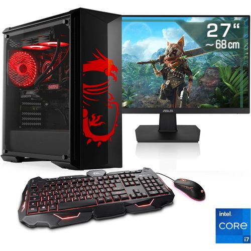 4061474211367 - E (A bis G) CSL Gaming-PC-Komplettsystem HydroX V29575 MSI Dragon Advanced Edition Computer-Komplettsysteme Gr Microsoft Windows 11 Home (64 Bit) 32 GB RAM 2000 GB SSD schwarz PC Sets