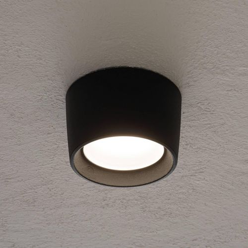 8031874223853 - Downlight Livia Ø 16 cm schwarz gefrostet Kunstharz GX53 CCT