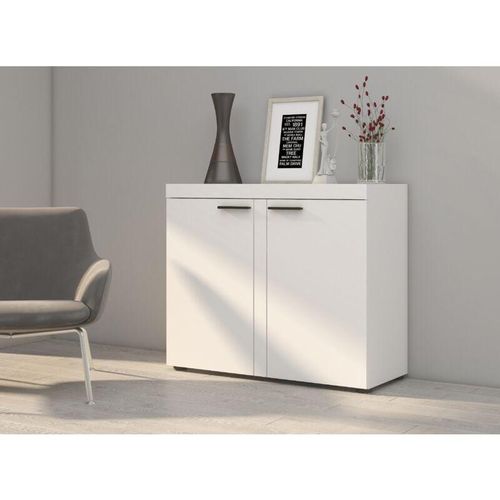 5906601405617 - Sideboard Alvor Kommode 2-türig Anrichte b 97 cm modern praktisch weiss - Furnix