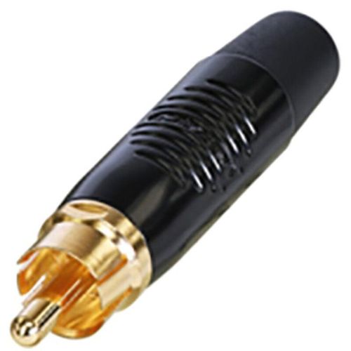 7613187015021 - RF2C-B0 - Cinch(RCA) Kabelstecker vergoldete Kontakte schwarzes Gehäuse