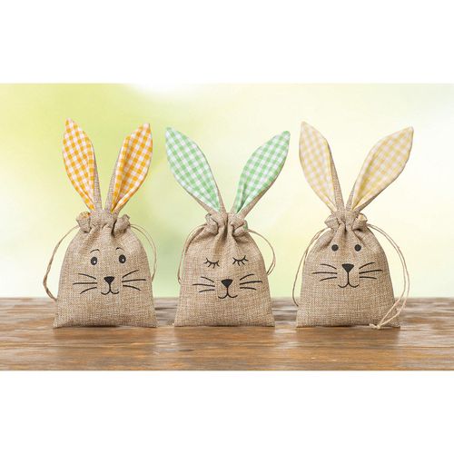 4004942013049 - Jute-Beutel Hase 3 Stück