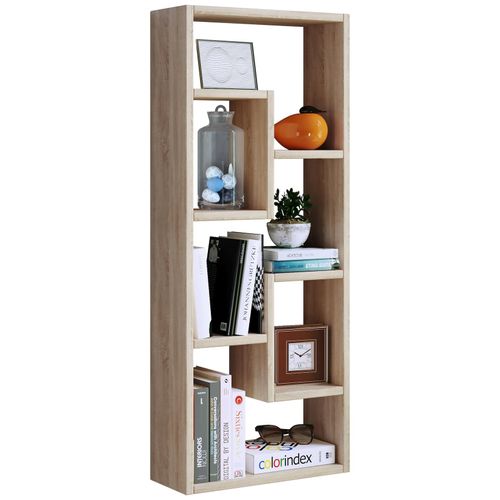 4051814417726 - Holzregal hängend platzsparendes Regal Maße H 92 x B 36 x T 15 cm Elegantes Regal hängend Aufbewahrungsregal Bücherregal Wandboard - Vilota