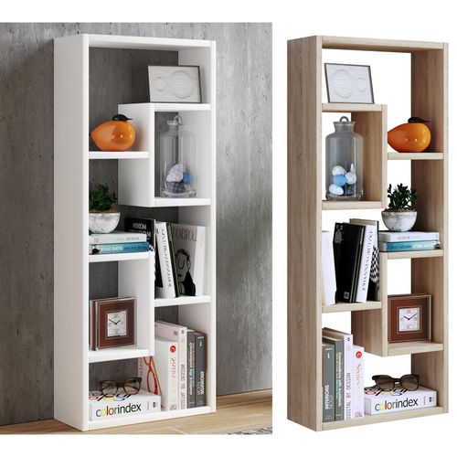 4051814409509 - Standregal Holz Aufbewahrung Bücherregal Maße H 92 x B 36 x T 15 cm Medienregal schicker Blickfang Raumteiler Standregal - Vilo Gr 36 honig eiche B36cm H92cm T15cm Holzwerkstoff Holz Spanplatte Regale
