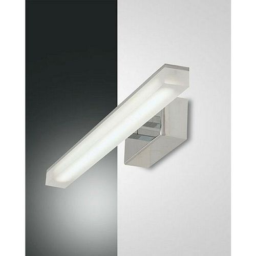 8019282085607 - 3362-26-138 Saura led Wandleuchte IP44 900lm Wandlampe Verchromt - Chrom Satin - Fabas Luce