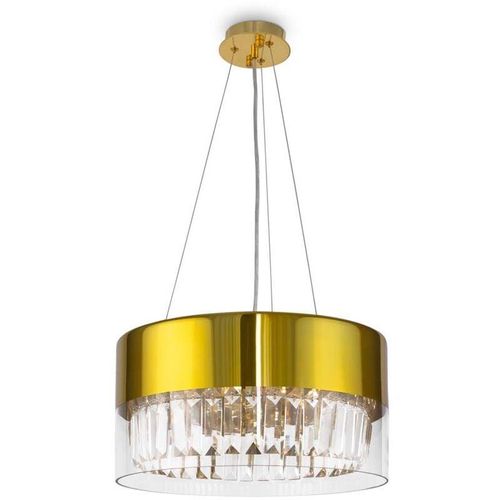 4262431051952 - - Pendelleuchte Hängelampe Deckenlampe Esszimmerlampe Gold Edelstahl d 40 cm