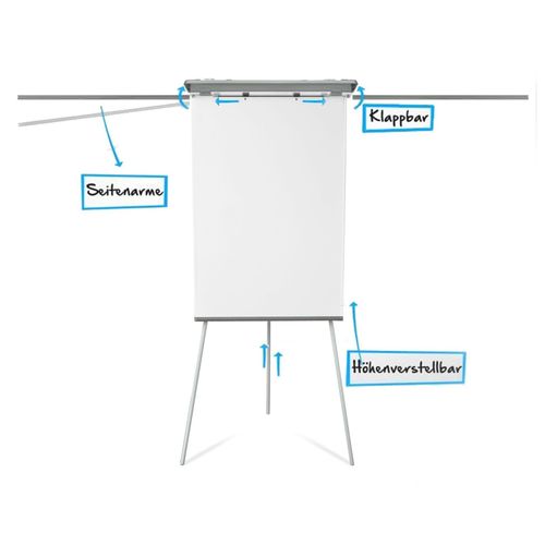 4059382142774 - Floordirekt - Flipchart Coyote Dreibein-Stativ Tafelgröße 68 x 105 - Weiß 4059382142774 - Floordirekt - Flipchart Coyote Dreibein-Stativ Tafelgröße 68 x 105 - Weiß