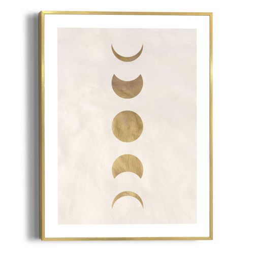 8714597636659 - Wandbild REINDERS Moonphases Bilder Gr B H T 30 cm x 40 cm x 16 cm goldfarben (gold) Kunstdrucke 8714597636659 - Wandbild REINDERS Moonphases Bilder Gr B H T 30 cm x 40 cm x 16 cm goldfarben (gold) Kunstdrucke