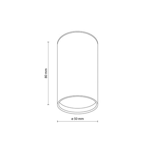 5901780557331 - Downlight Top einflammig braun