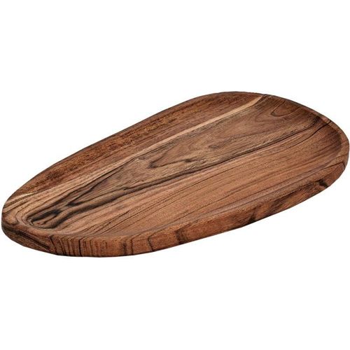 9008606246250 - EGLO LIVING Dekoschale Forleyet Schale zum Dekorieren Dekoteller organisch geformt Tablett aus Holz in Natur Holzteller 32 x 17 cm - Schale 32 x