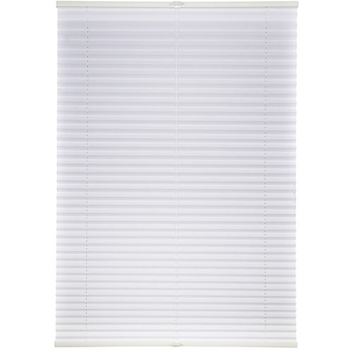 4040255311656 - Ondeco Plissee weiß ohne Bohren mit Klemmträger Lichtschutz Blickdicht Farbe Weiß Größe 100x130 cm