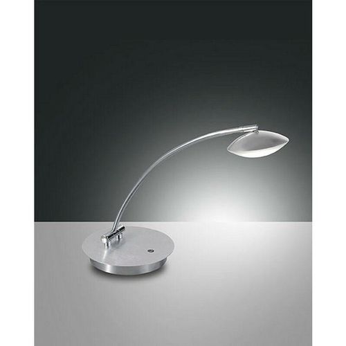 8019282067375 - Fabas Luce Lighting - Fabas Luce Hale Integrierte LED-Tischlampe aus gebürstetem Aluminiumglas