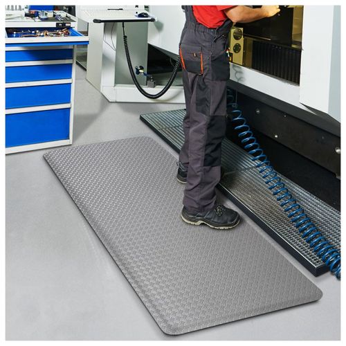 4251041609622 - Floordirekt - Anti-Ermüdungsmatte HeavyDuty TireTuff Grau 90 x 150 cm - Grau 4251041609622 - Floordirekt - Anti-Ermüdungsmatte HeavyDuty TireTuff Grau 90 x 150 cm - Grau