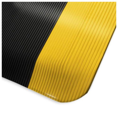 4251041609738 - Floordirekt - Anti-Ermüdungsmatte HeavyDuty Ripp Schwarz-gelb 60 x 90 cm - Schwarz Gelb 4251041609738 - Floordirekt - Anti-Ermüdungsmatte HeavyDuty Ripp Schwarz-gelb 60 x 90 cm - Schwarz Gelb