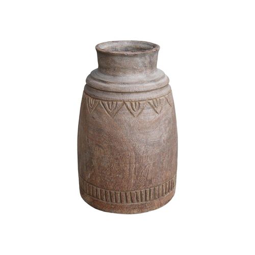 5712750347599 - Chic Antique Grimaud Holz Vase für Deko 44cm H44 Ø28 cm natur