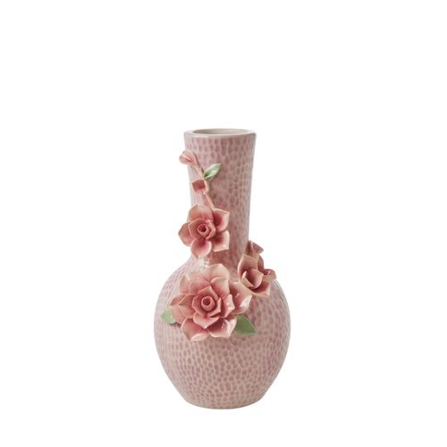 5708315248197 - RICE Keramik Vase Flower Ø 16 cm H25 cm Rosa