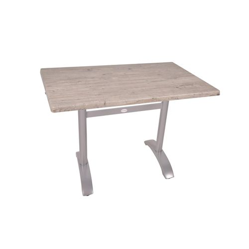 4059865631924 - Bistrotisch Set Washington Pine 110cm Tischgestell Alu silber matt Garten Tisch 4059865631924 - Bistrotisch Set Washington Pine 110cm Tischgestell Alu silber matt Garten Tisch