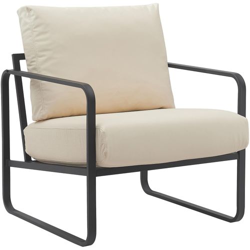 4255716314217 - Lounger Manea I Relaxsessel Kunstleder Oder Stoff Bezug I Mit Stabilem Metallgestell I Gepolsteter Clubsessel