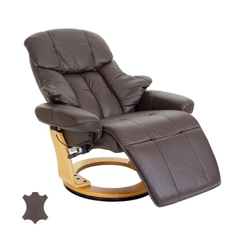 4057651171081 - MCA Relaxsessel Windsor 2 Fernsehsessel Sessel Echtleder 150kg belastbar ~ braun naturbraun