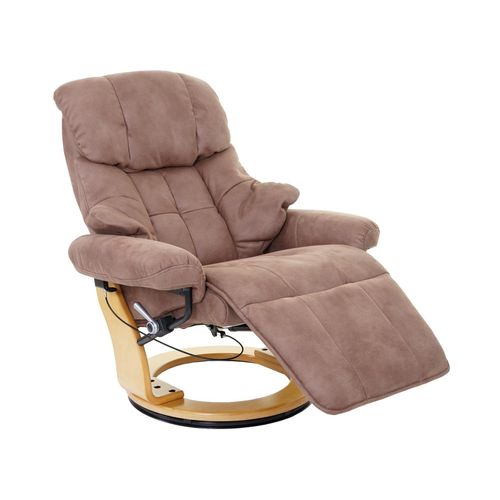 4057651211633 - MCA Relaxsessel Windsor 2 Fernsehsessel Sessel Stoff Textil 150kg belastbar ~ antikbraun naturbraun