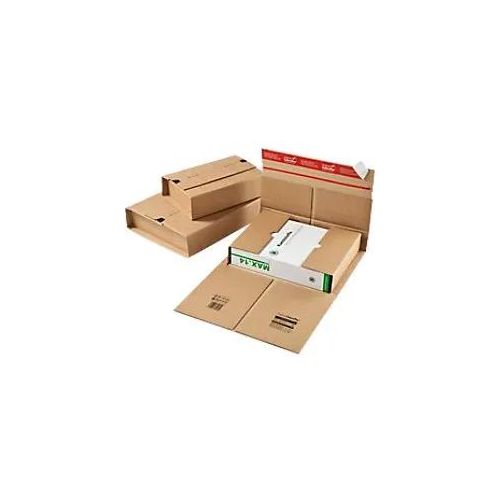 4033657031123 - Buchverpackung CP03502020 braun für B5 innen 250x195x85mm Wellpappe 1-wellig 4033657031123 20 Stück