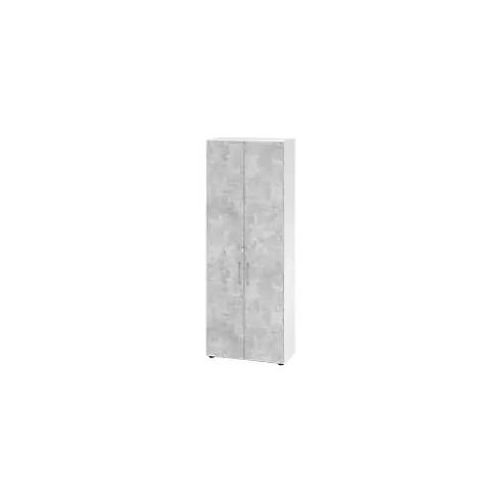 4032062184547 - Schrank Spanplatte 5 Fachböden abschließbar Beton Weiß 4032062184547 - Schrank Spanplatte 5 Fachböden abschließbar Beton Weiß