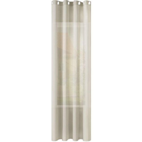 4063425182450 - 1er Gardinen Leinenoptik Vorhänge Halbtransparent Gardine mit Ösen für Schlafzimmer Wohnzimmer 135x245 cm Sand - Sand - Woltu 4063425182450 - 1er Gardinen Leinenoptik Vorhänge Halbtransparent Gardine mit Ösen für Schlafzimmer Wohnzimmer 135x245 cm Sand - Sand - Woltu