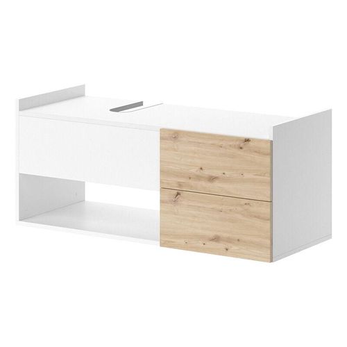 4066731326419 - Waschtischunterschrank Alf 105 x 45 cm Weiß Artisan Eiche Badezimmer