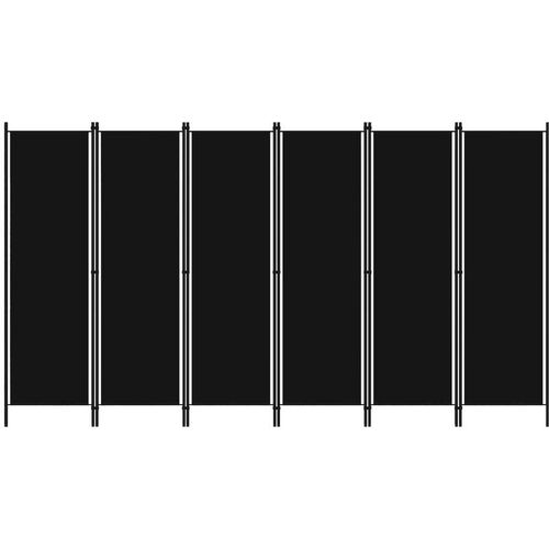 8720286022764 - Bonnevie - 6-tlg Raumteiler Paravent Schwarz 300x180 cm vidaXL 8720286022764 - Bonnevie - 6-tlg Raumteiler Paravent Schwarz 300x180 cm vidaXL