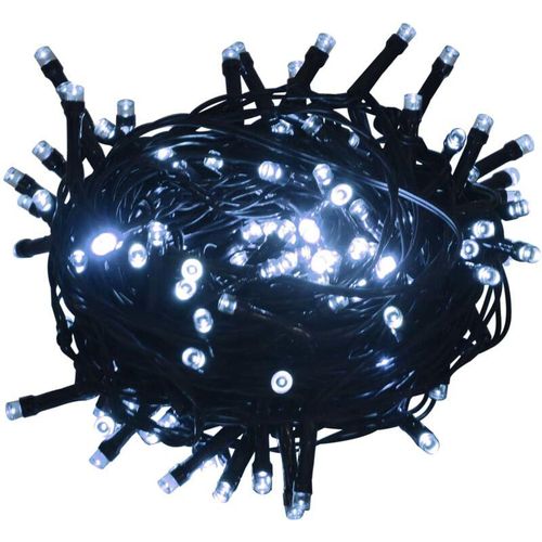 8720286027370 - Vidaxl - Lichterkette mit 2000 LEDs Indoor & Outdoor 200m IP44 Kaltweiß Kaltweiß und Schwarz