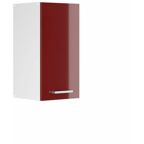 4251421935785 - Hängeschrank R-Line 30 cm Weiß Bordeaux-Rot Hochglanz modern Vicco